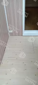 Отделка балкона сапожок с утеплением