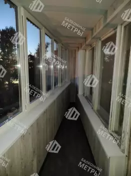 Отделка балкона с утеплением в многоквартирном доме