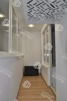 Остекление балкона в серии дома 01-ПЗ с утеплением и отделкой Остекление балкона в серии дома 01-ПЗ с утеплением и отделкой